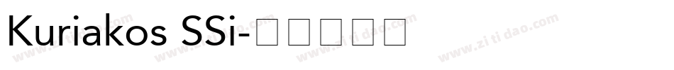 Kuriakos SSi字体转换